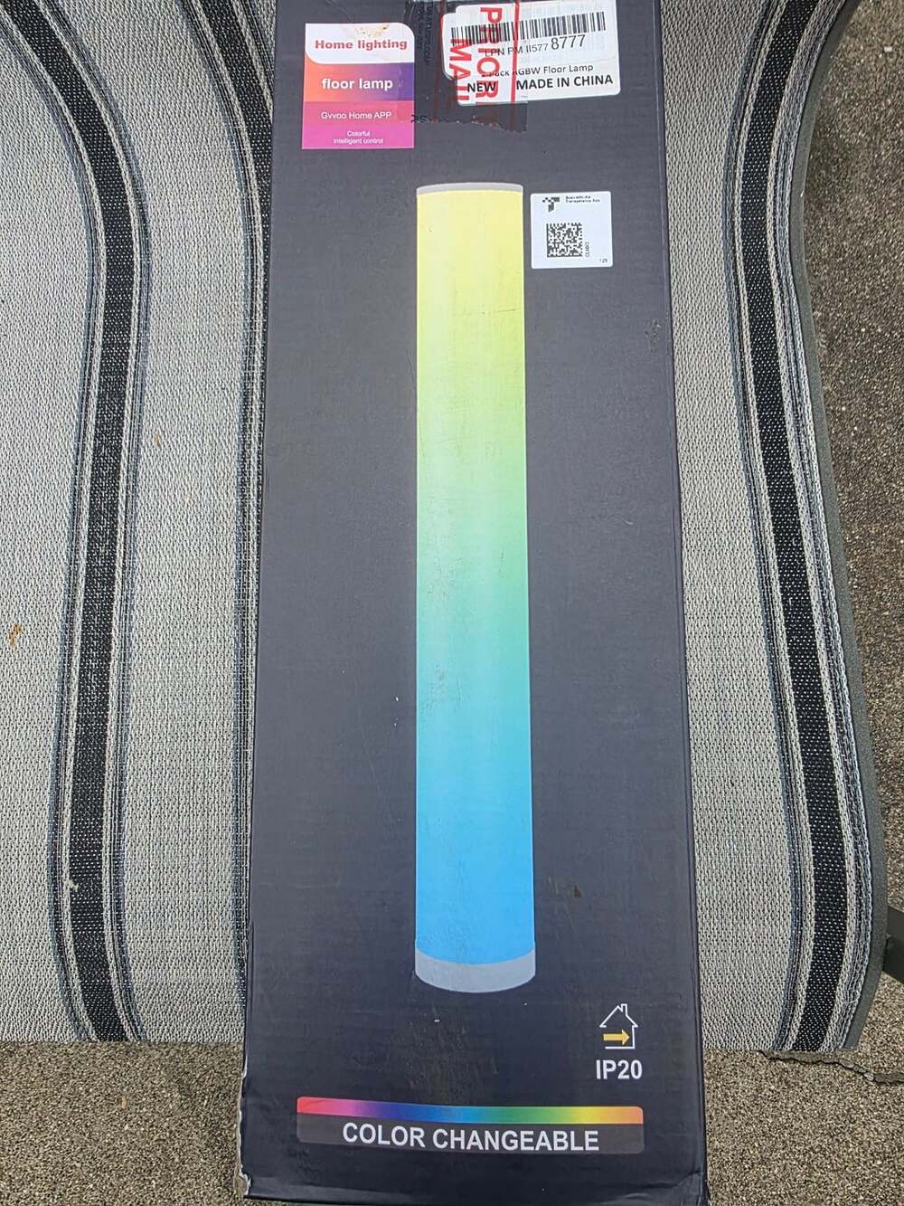 RGBW Smart Floor Lamp, Color Changing Modern Corner Lamp, Compatible With Alexa,